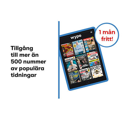Wype Bonnier en månad utan kostnad