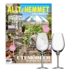 Allt i Hemmet + vinglas från Orrefors