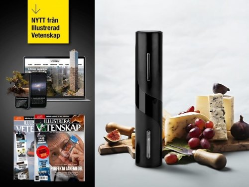 Illustrerad Vetenskap Elektrisk vinöppnare set.