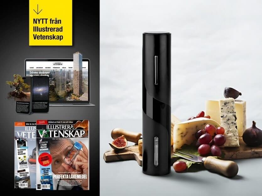 Illustrerad Vetenskap Elektrisk vinöppnare set.